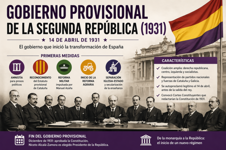 Gobierno Provisional de la Segunda República: composición y medidas
