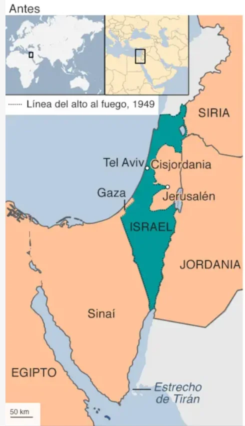 Próximo Oriente antes de la Guerra de los Seis Días